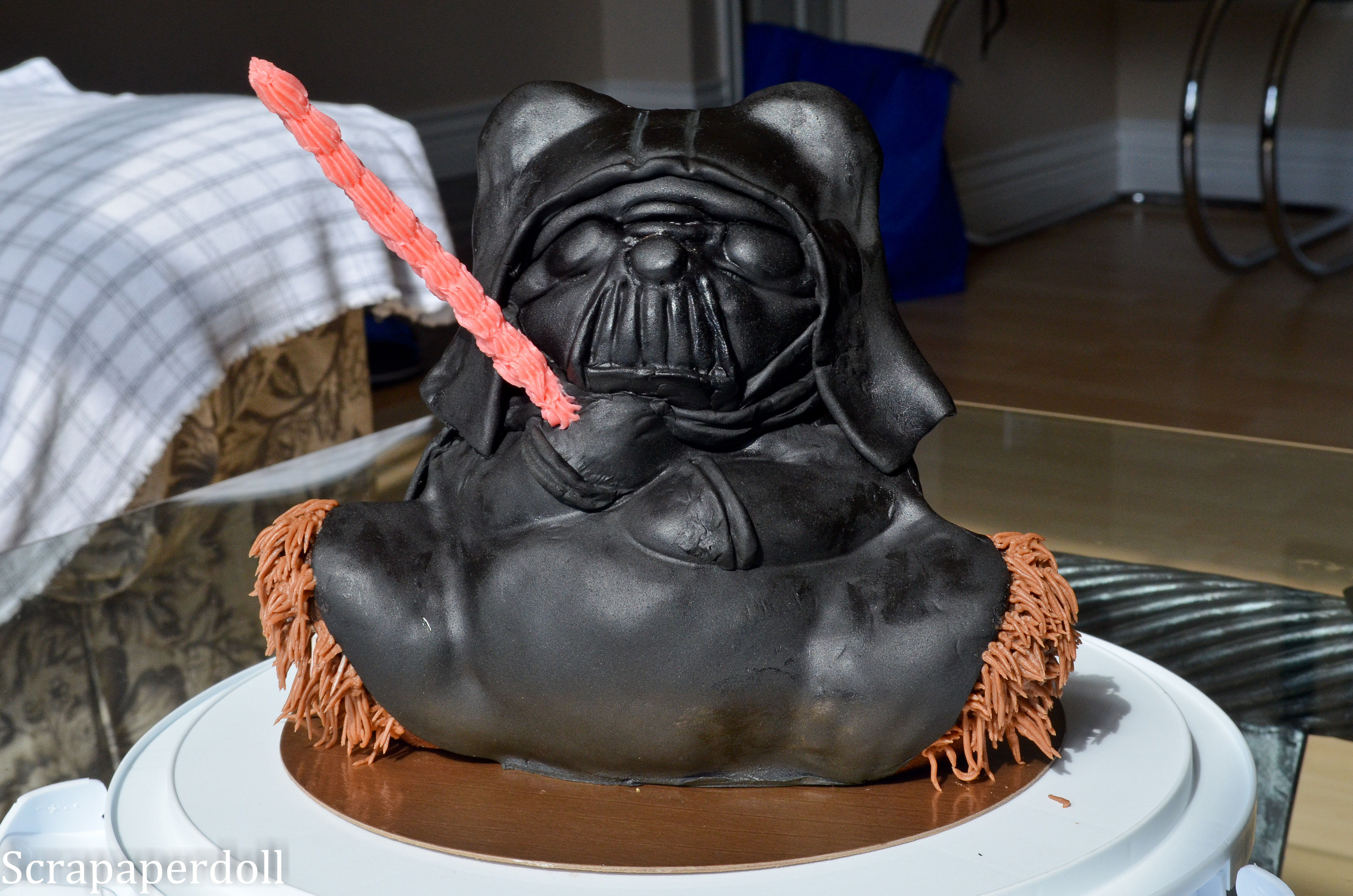 Wars cake Star how Vader stiffer buttercream Darth to bear 3D  make